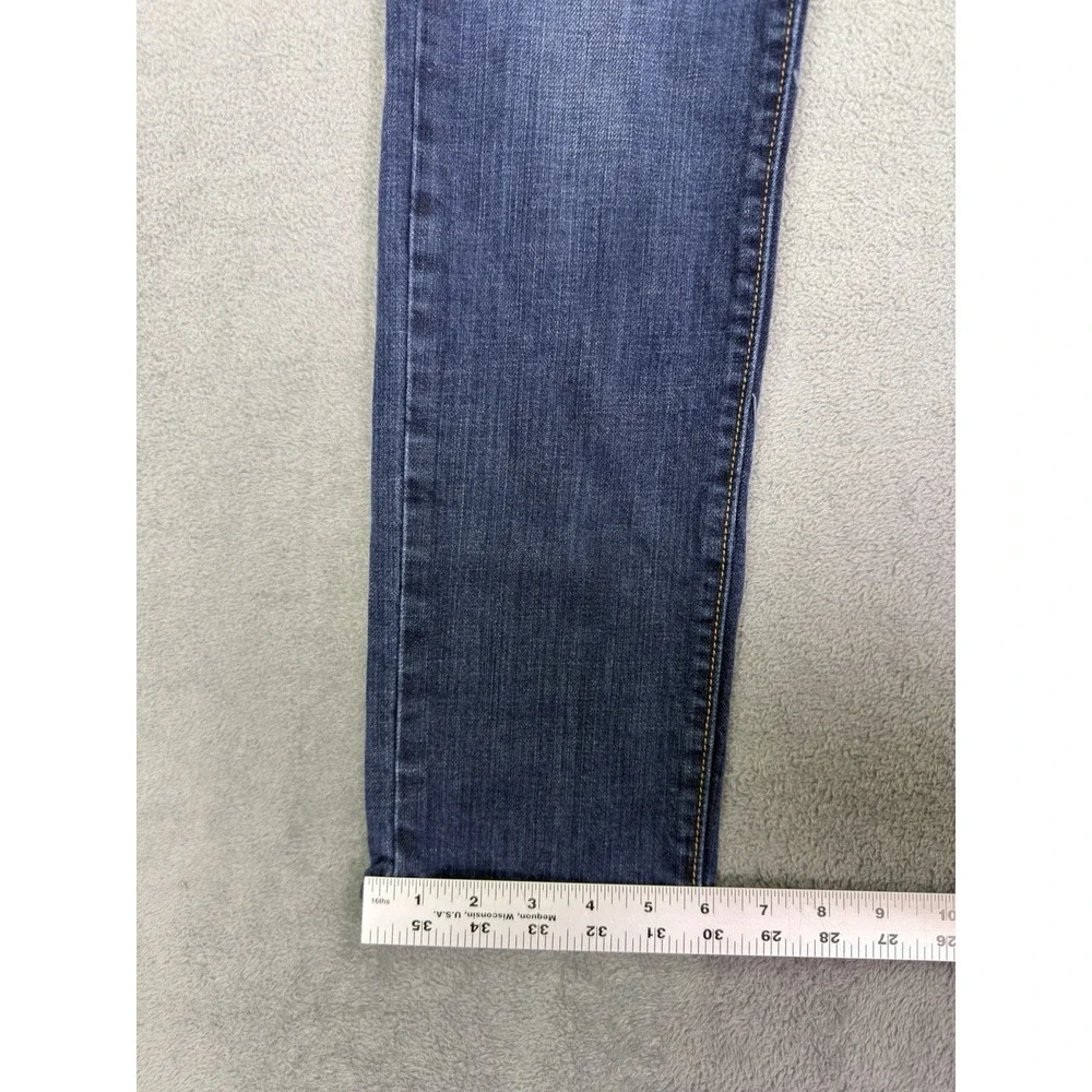 Old Navy Jeans Womens 1 Blue Straight Dark Wash Denim‎ The Diva Low Rise Stretch